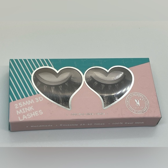 SY SHUYING 25mm Mink Lashes 3D Real Mink lashes Fluffy Dramatic False ~ 2 Pairs - Picture 5 of 9